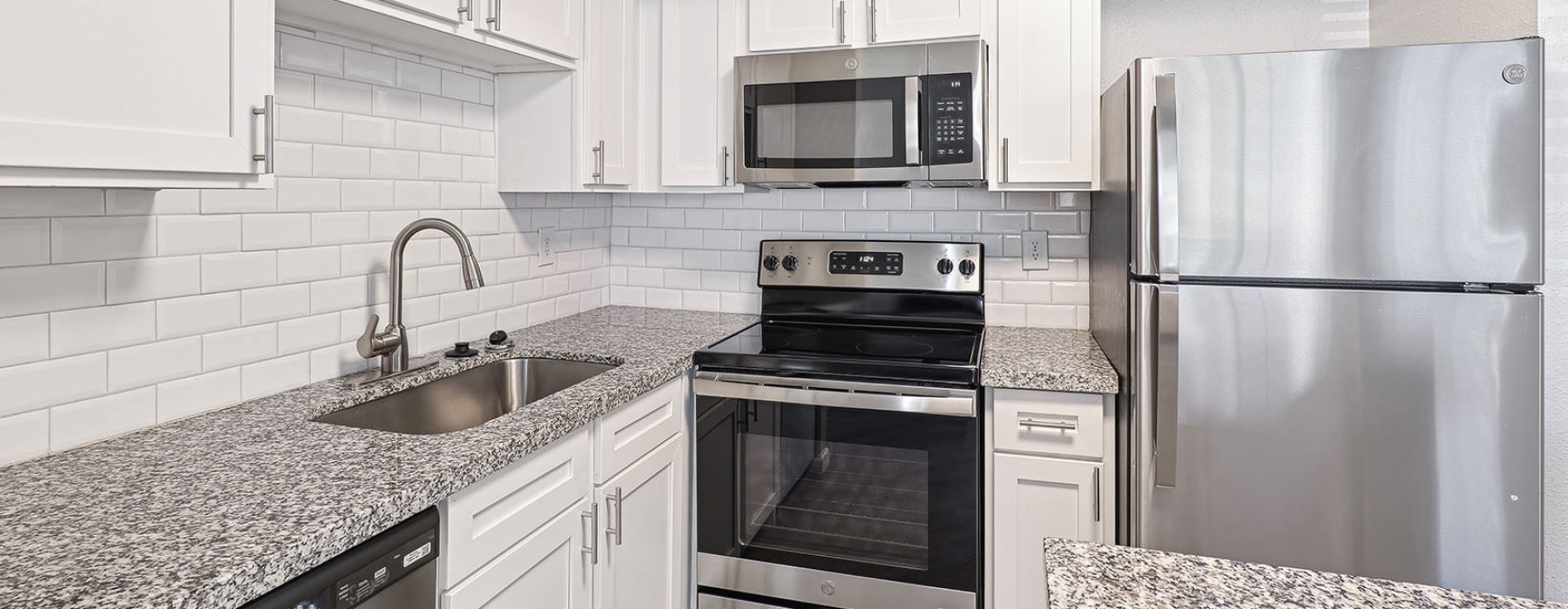 kitchen with ample lighting